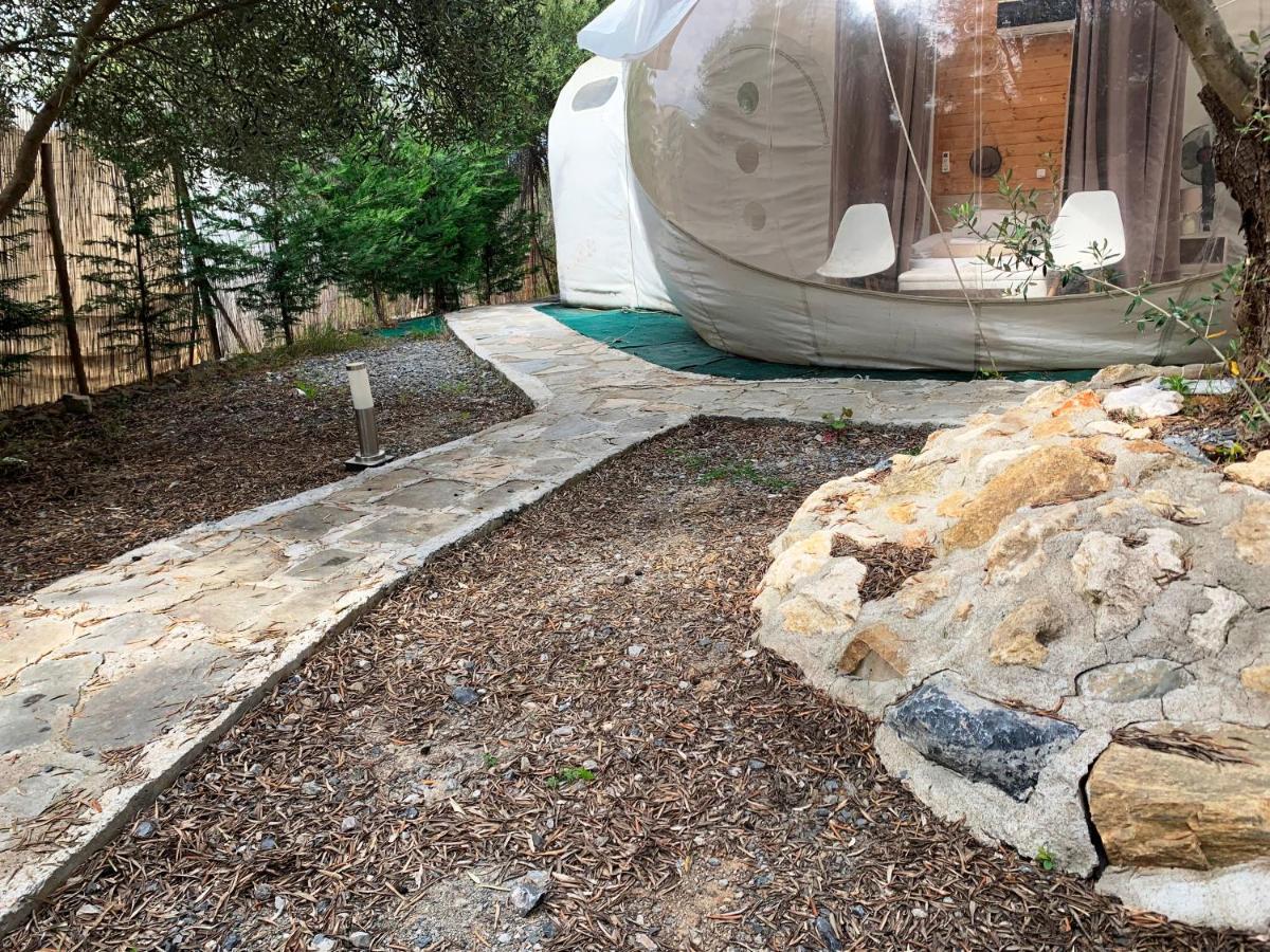 Bubble Tent Hotel Nea Moudania Bagian luar foto