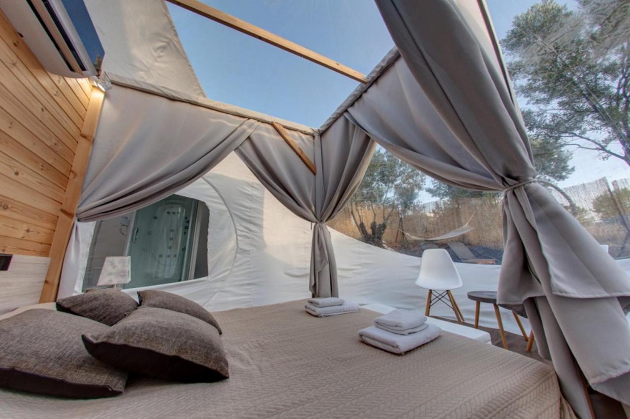 Bubble Tent Hotel Nea Moudania Bagian luar foto