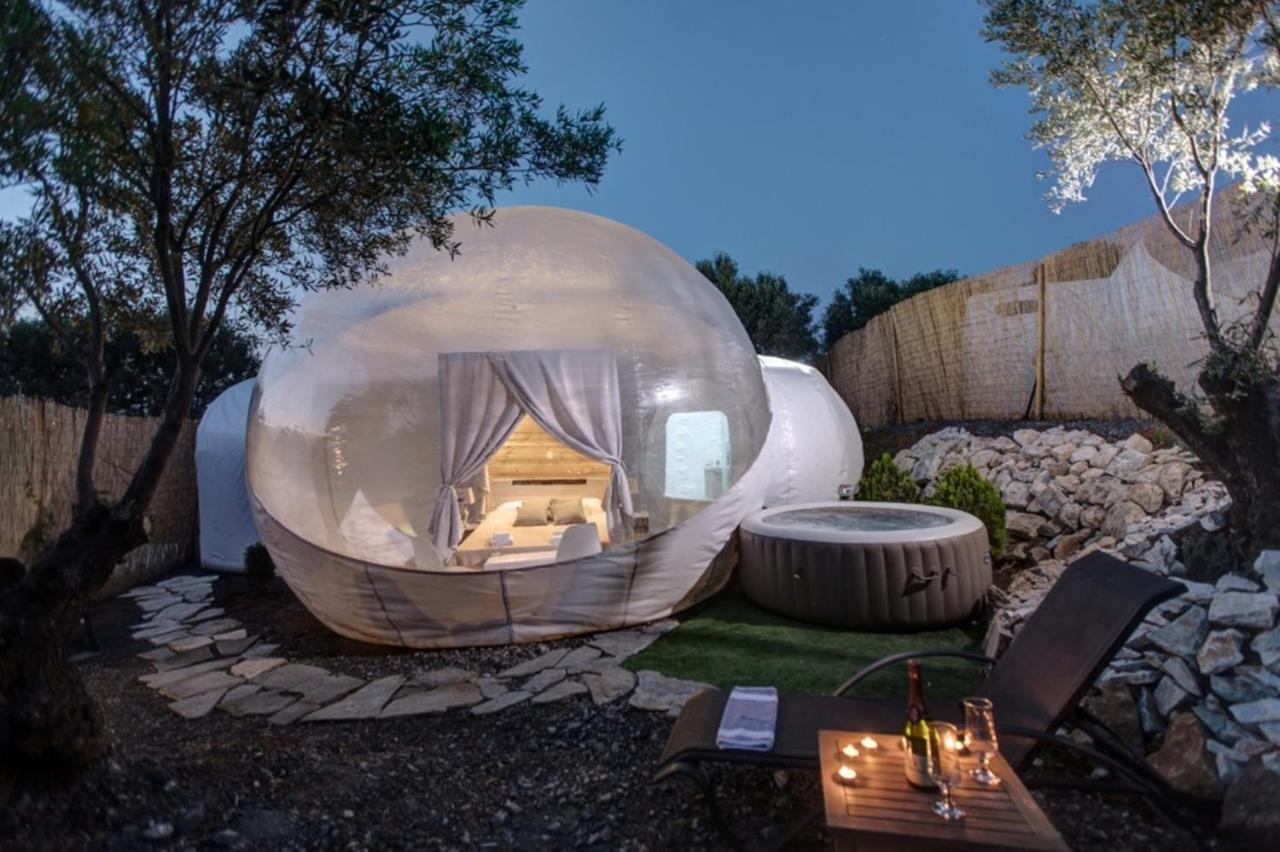 Bubble Tent Hotel Nea Moudania Bagian luar foto