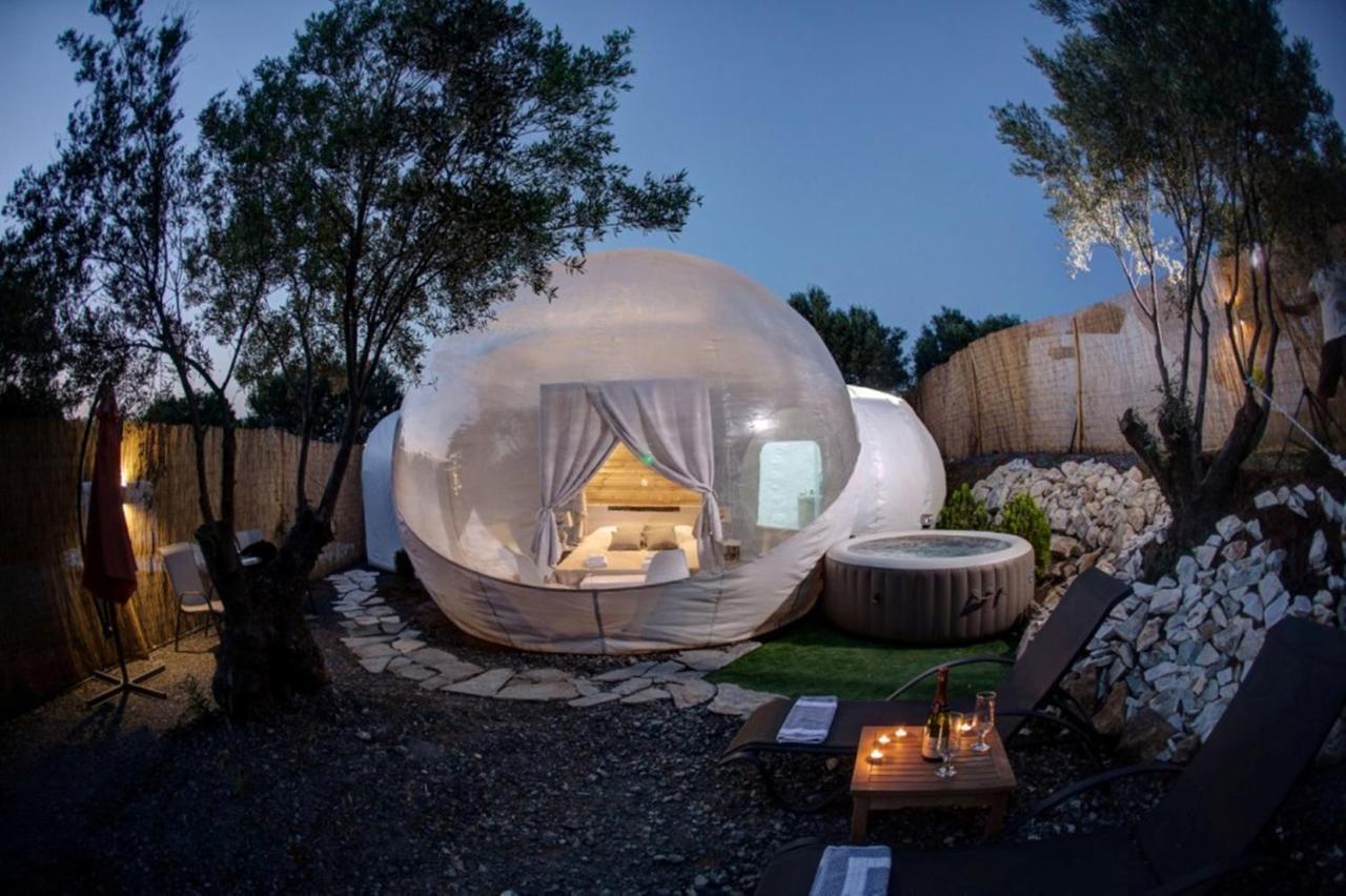 Bubble Tent Hotel Nea Moudania Bagian luar foto