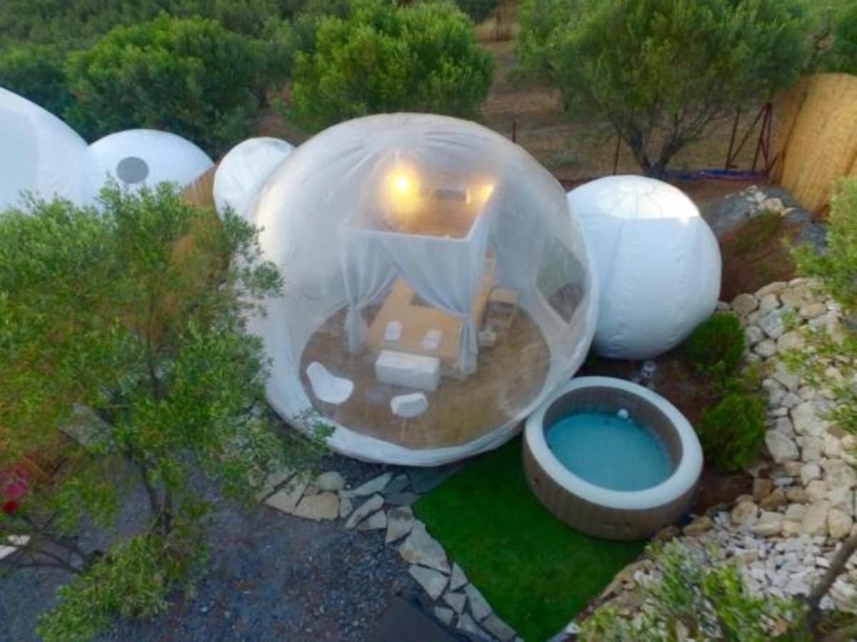 Bubble Tent Hotel Nea Moudania Bagian luar foto