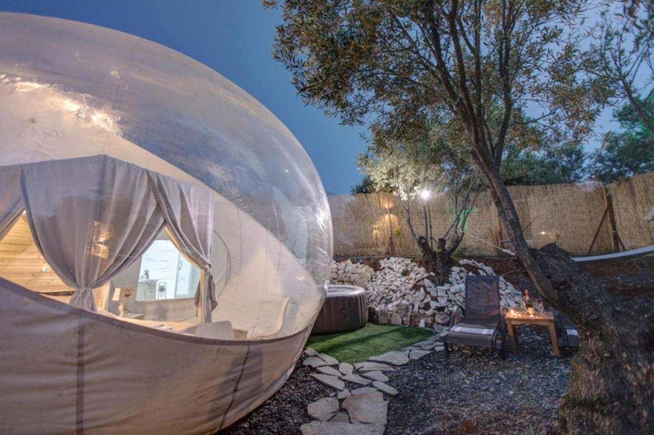 Bubble Tent Hotel Nea Moudania Bagian luar foto