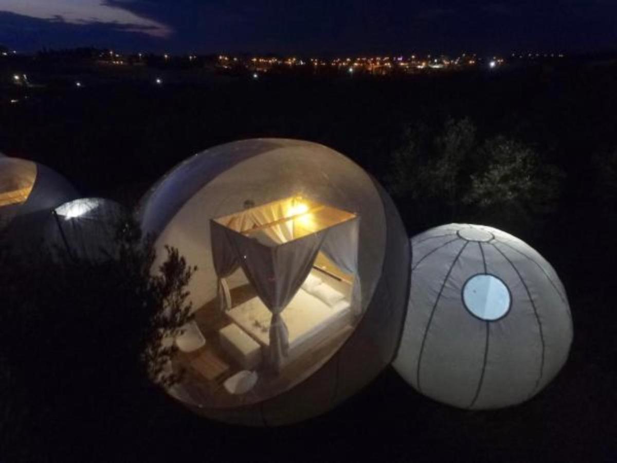 Bubble Tent Hotel Nea Moudania Bagian luar foto